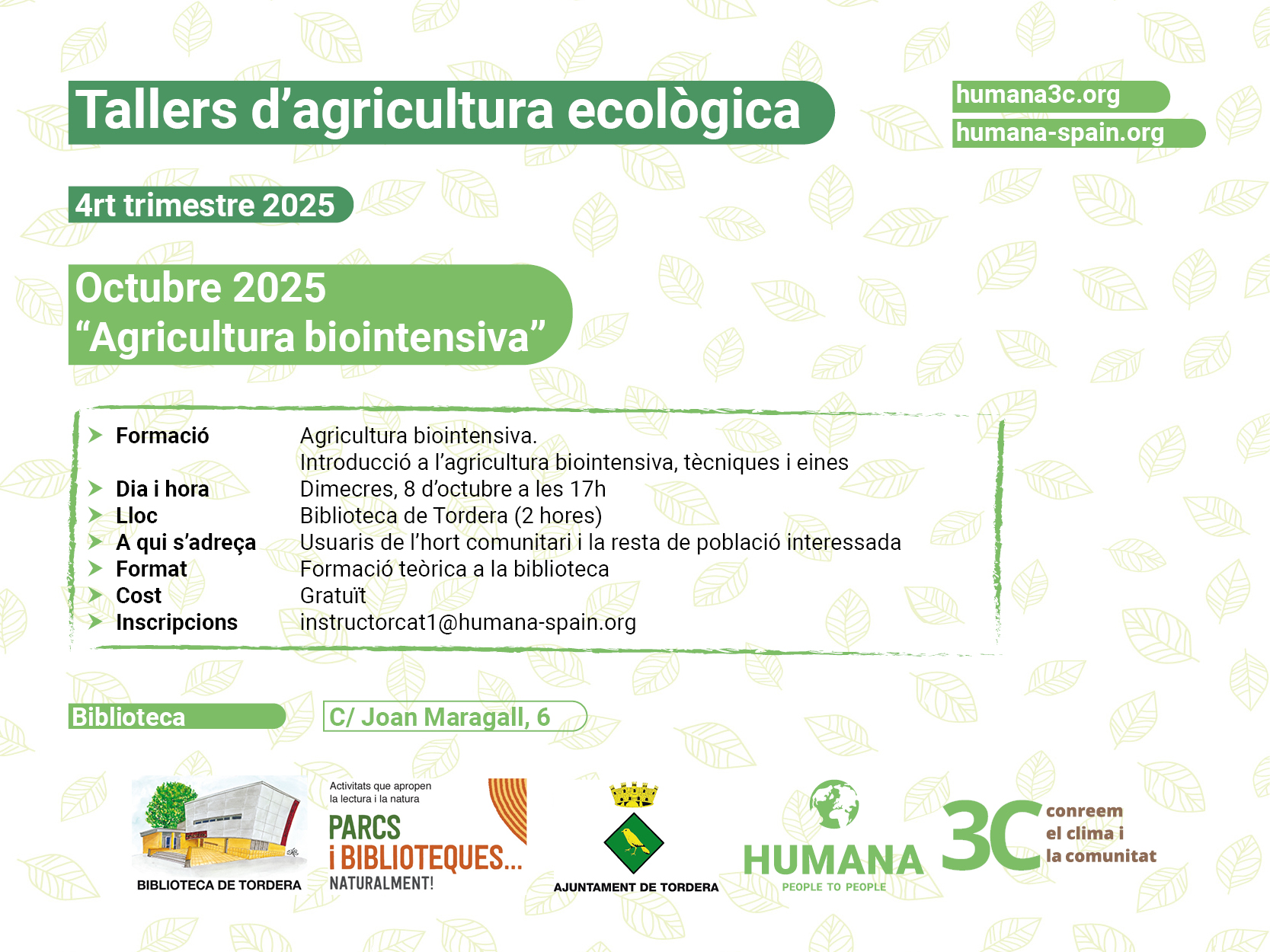 TALLER Agricultura ecològica