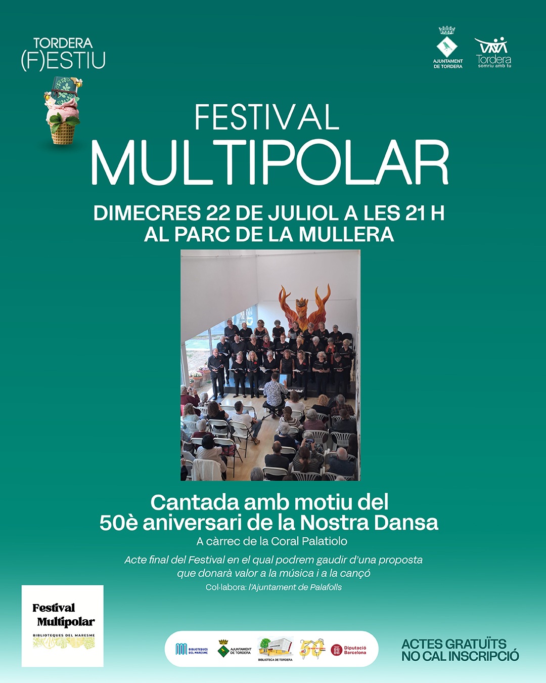 FESTIVAL MULTIPOLAR Cantada amb motiu del 50è aniversari de la Nostra Dansa