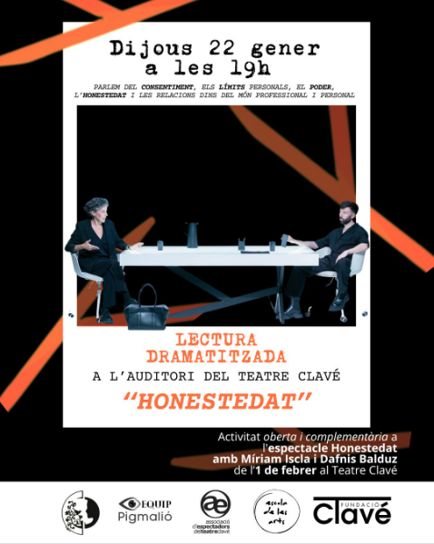 LECTURA DRAMATITZADA d'Honestedat (PLACES EXHAURIDES)