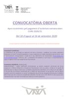 S'obre la convocatòria d'ajuts econòmics per a l'assistència a activitats extraescolars durant el curs 2020-21