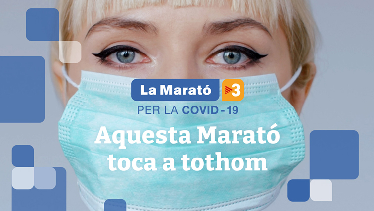 Mascaretes solidàries per la Marató de TV3