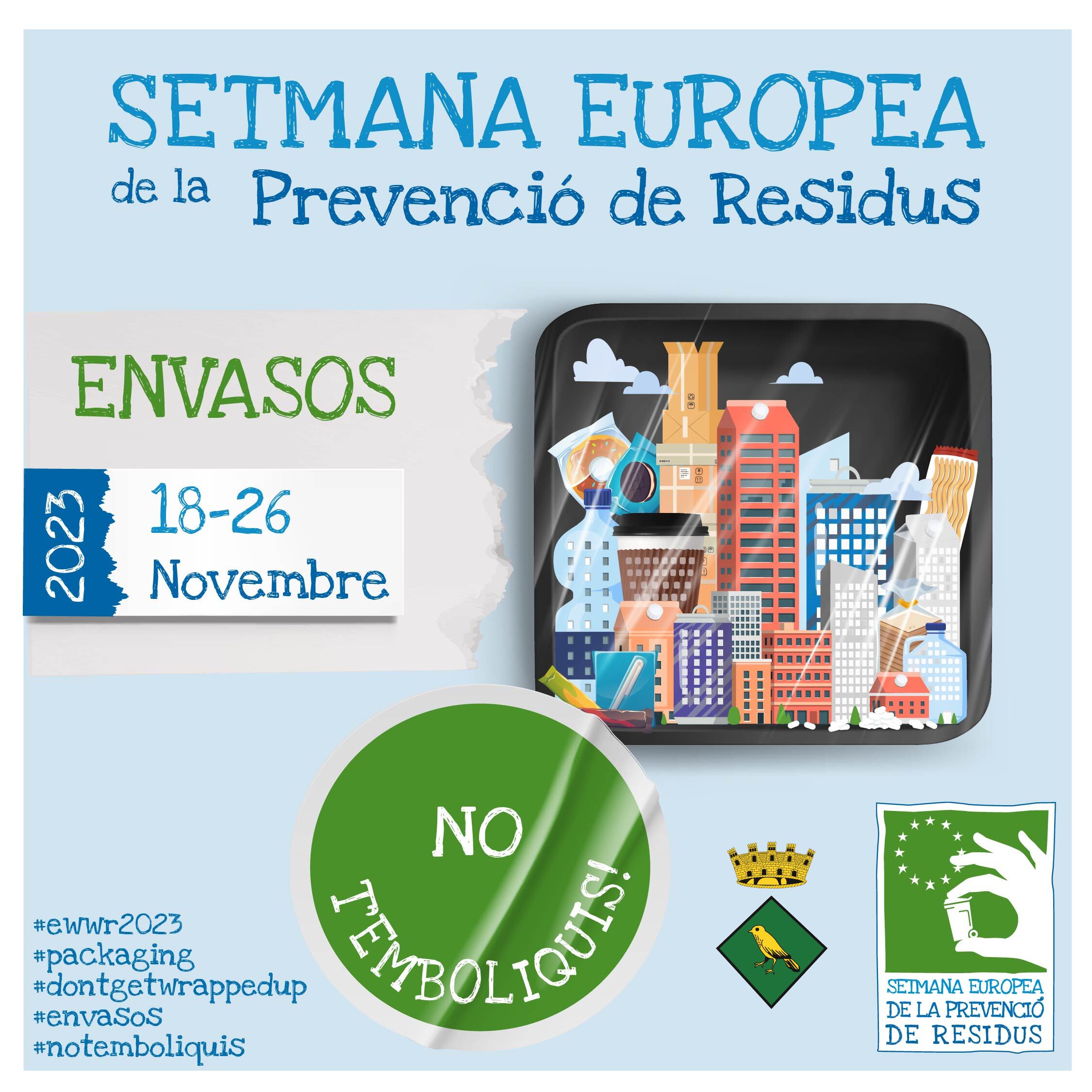 Del 18 al 26 de novembre Tordera s'adhereix a la Setmana Europea de la Prevenció de Residus