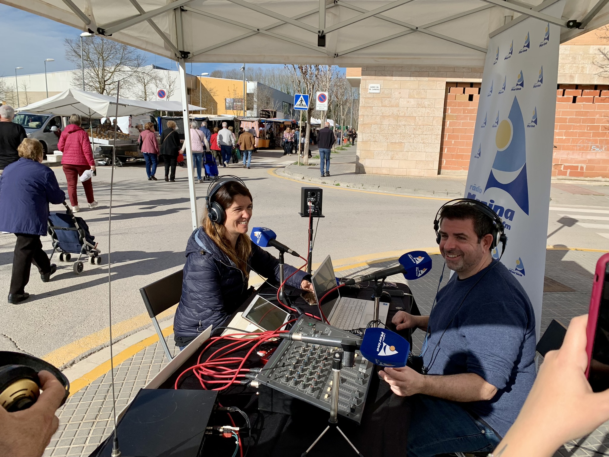Ràdio Marina present en el mercat dels diumenges de Tordera
