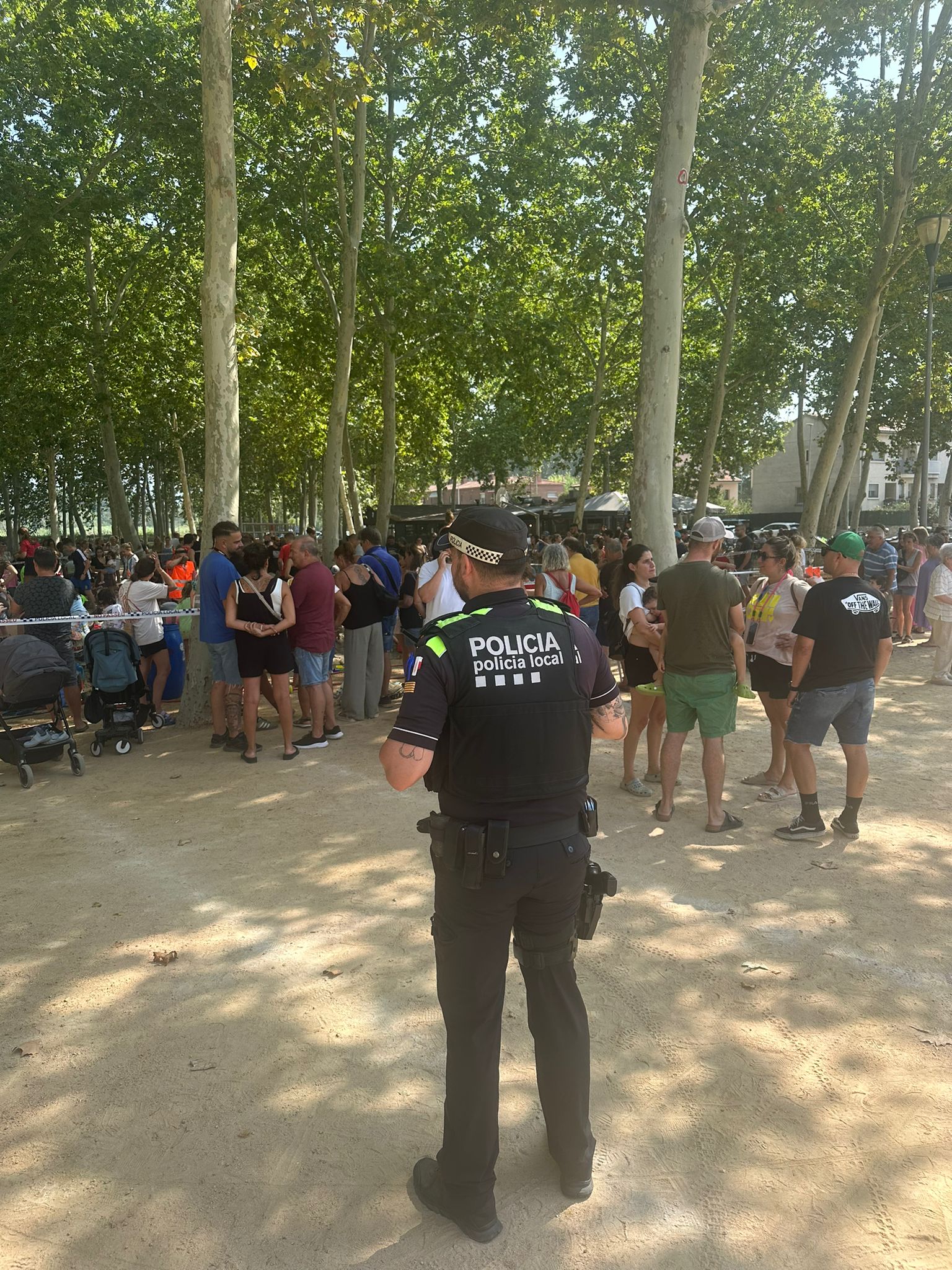 Imatge cobertura policia local festa major 2024