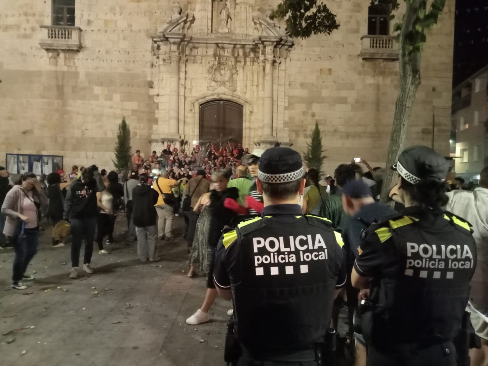 Imatge cobertura policia local festa major 2024