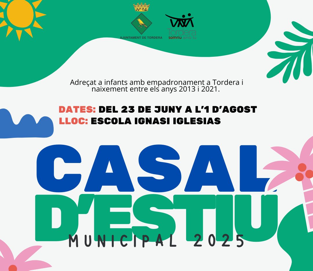 Consulteu la llista d'admesos i exclosos del Casal d'Estiu Municipal de Tordera 2025