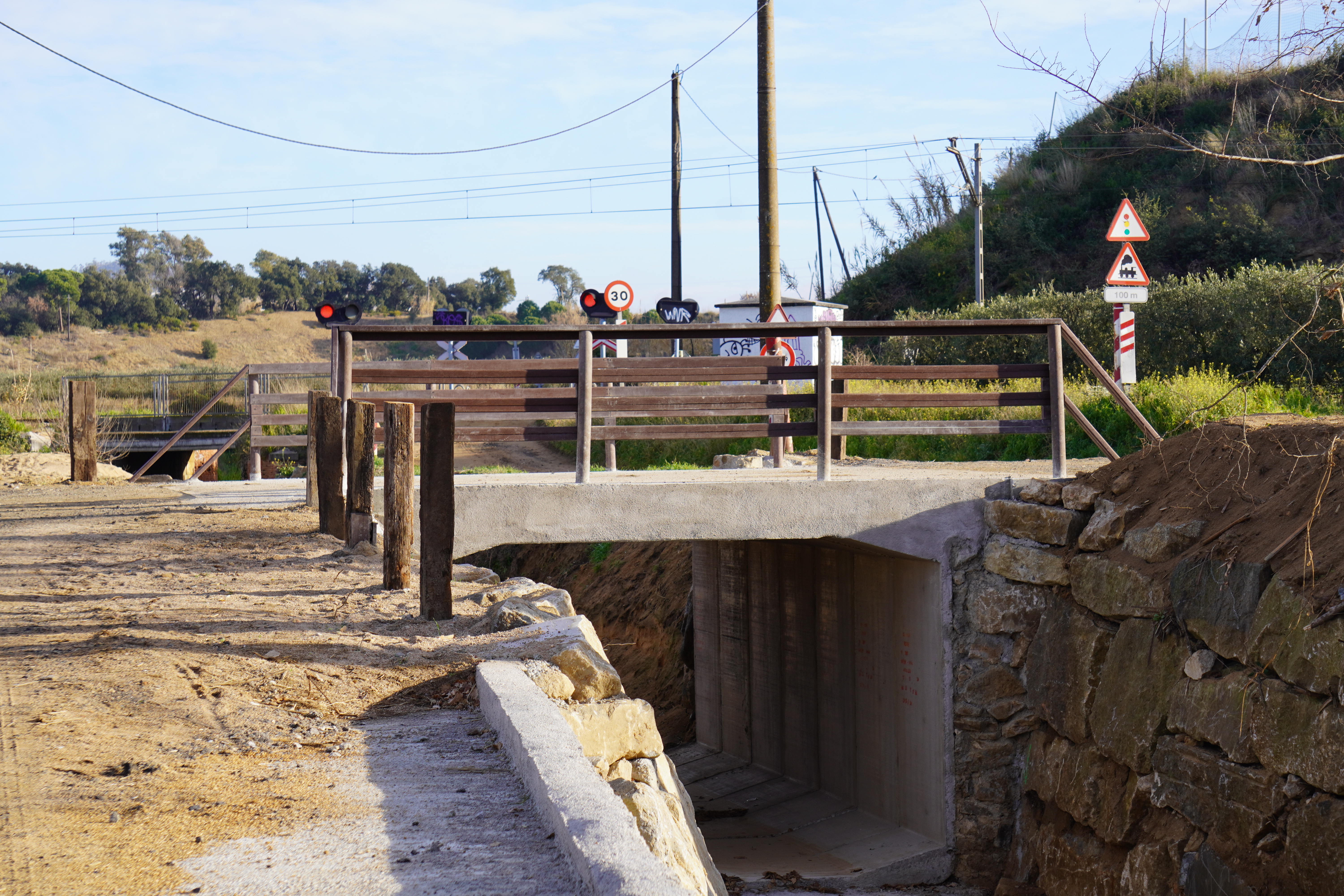 Finalitzades les obres de millora del pont sobre la riera de Sant Daniel