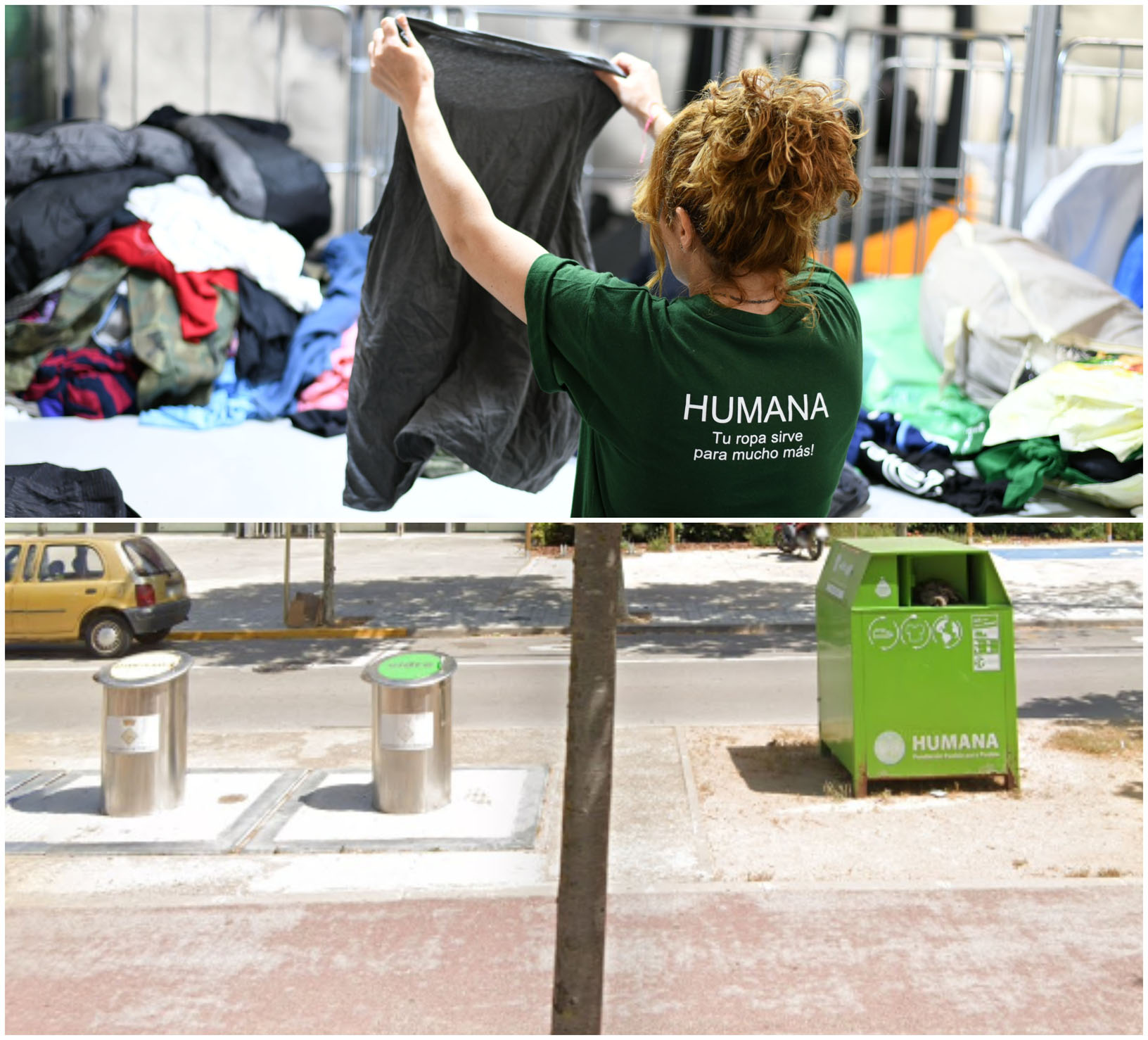 Humana recupera més de 16 tones de tèxtil usat a Tordera al primer semestre amb un benefici ambiental i social